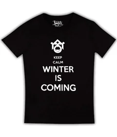 Keep Calm Winter Is Coming на черной